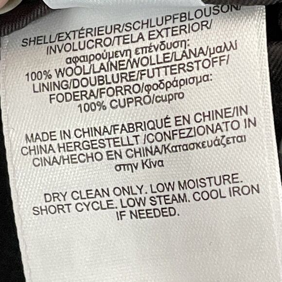 Brooks Brothers Men's Black BrooksStorm 40R Regent Coat 100% Wool Overcoat - Picture 8 of 14